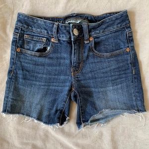 AE "Super Stretch" Jean Shorts, Size 0